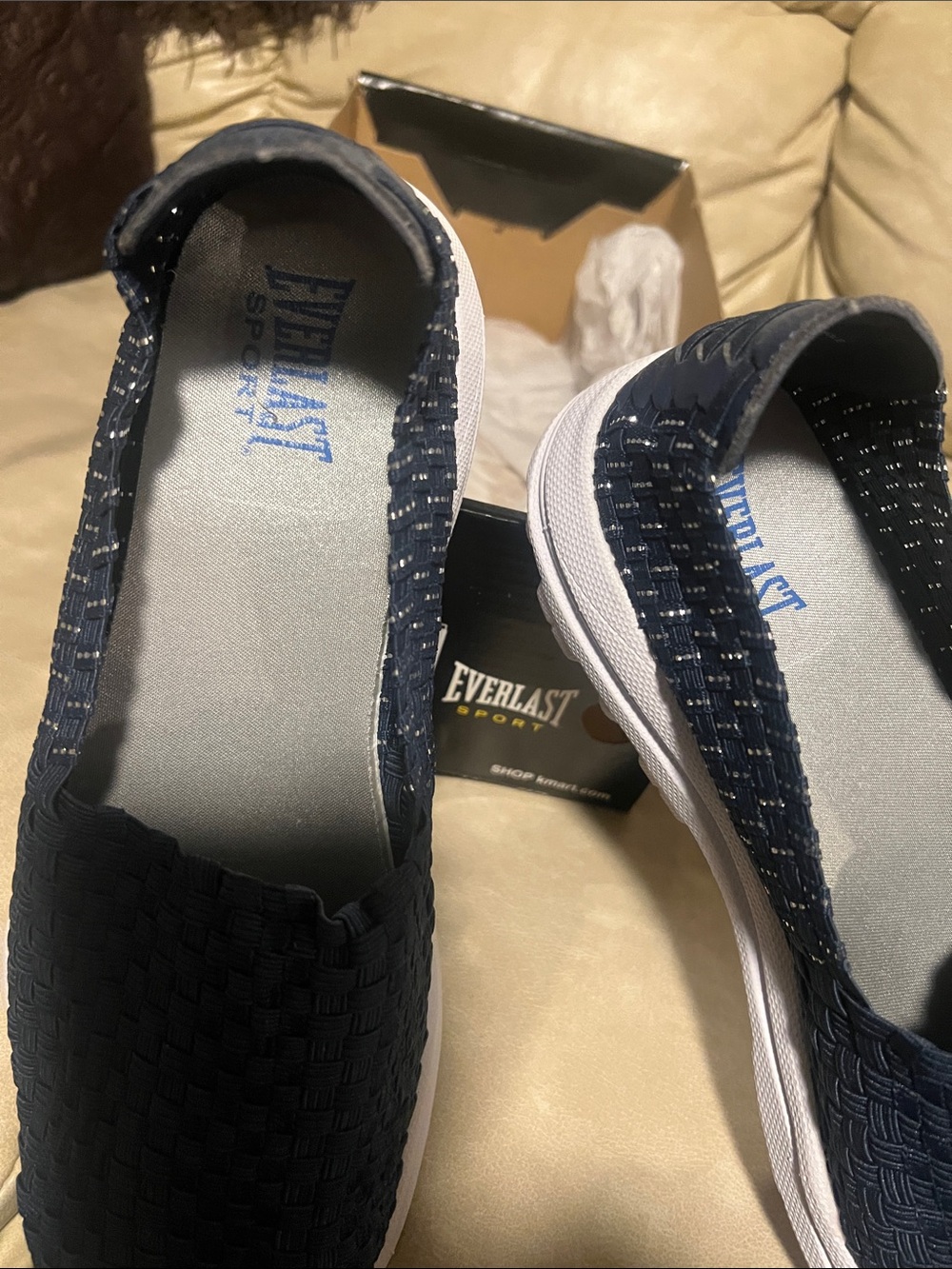 Everlast Women’s Navy Blue Slip-On Woven Sneakers